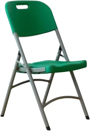Dining Folding Chair Office Chairs Camping Office Chair with Metal Frame,Foldable Dining Chairs Desk Chair Thick Metal Chairs for Foldable Home, Office, Dining, Reception(Green-1)