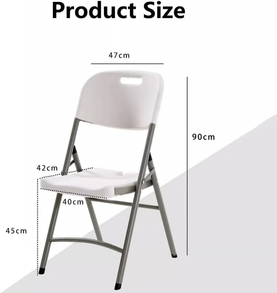 Dining Folding Chair Office Chairs Camping Office Chair with Metal Frame,Foldable Dining Chairs Desk Chair Thick Metal Chairs for Foldable Home, Office, Dining, Reception(Green-1)