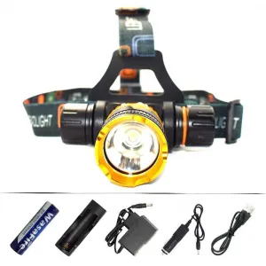 Diving Head Lamp Light XML T6 LED Headlamp Underwater Waterproof Diving Headlight Frontal Flashlight   18650 Battery   Charger