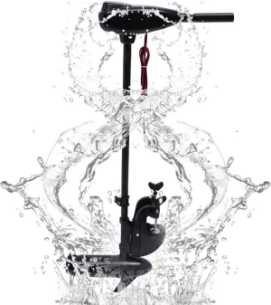 DNYSYSJ 12v Electric Towed Outboard Motor, 8 Speed Outboard Motor Engine, Beam Type Fishing Boat Engine 800w, Suitable For Sea Water Rail Installation On Fishing Boats, With Adjustable Handle