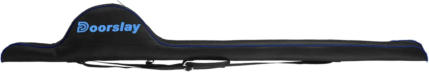 doorslay Fishing Rod Bag, 63 Inch Fishing Rod and Reel Protective Case, Portable Folding Fishing Pole Case, Fishing Tackle Storage Bags Carry Organizer Outdoor Waterproof for Fishing