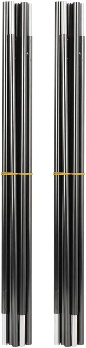 Double Tent Pole Set, Sturdy Aviation Aluminum Rods for Outdoor Camping Gear (2 Pieces)