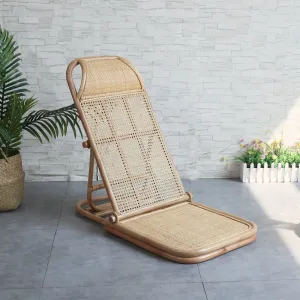 Dunsmuir Handmade Rattan Folding Deck Chair