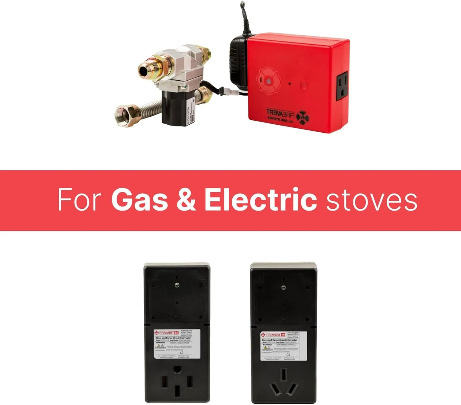 Electric Auto Stove Shut-Off Safety Device (3 or 4 Prong) - As Seen On Shark Tank (4-Prong)