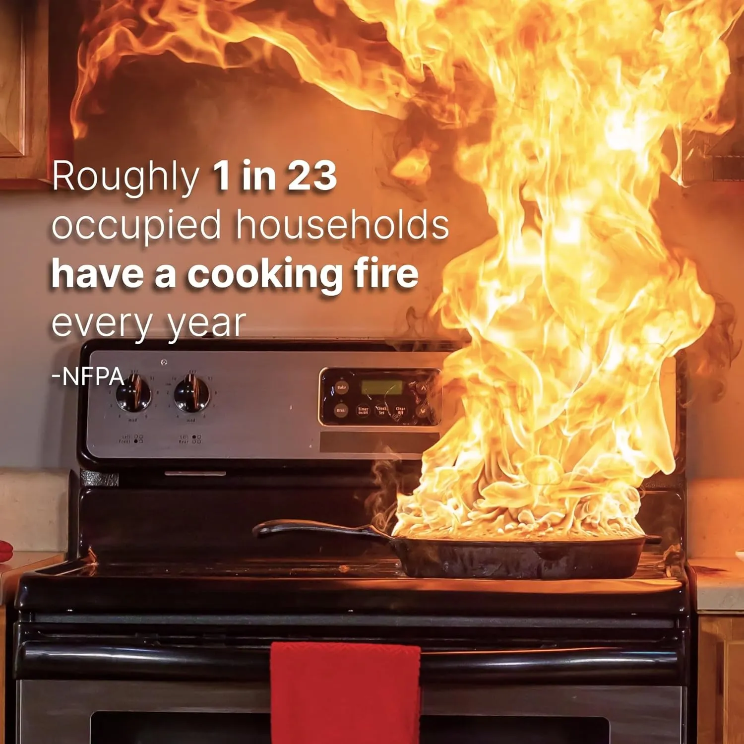 Electric Auto Stove Shut-Off Safety Device (3 or 4 Prong) - As Seen On Shark Tank (4-Prong)