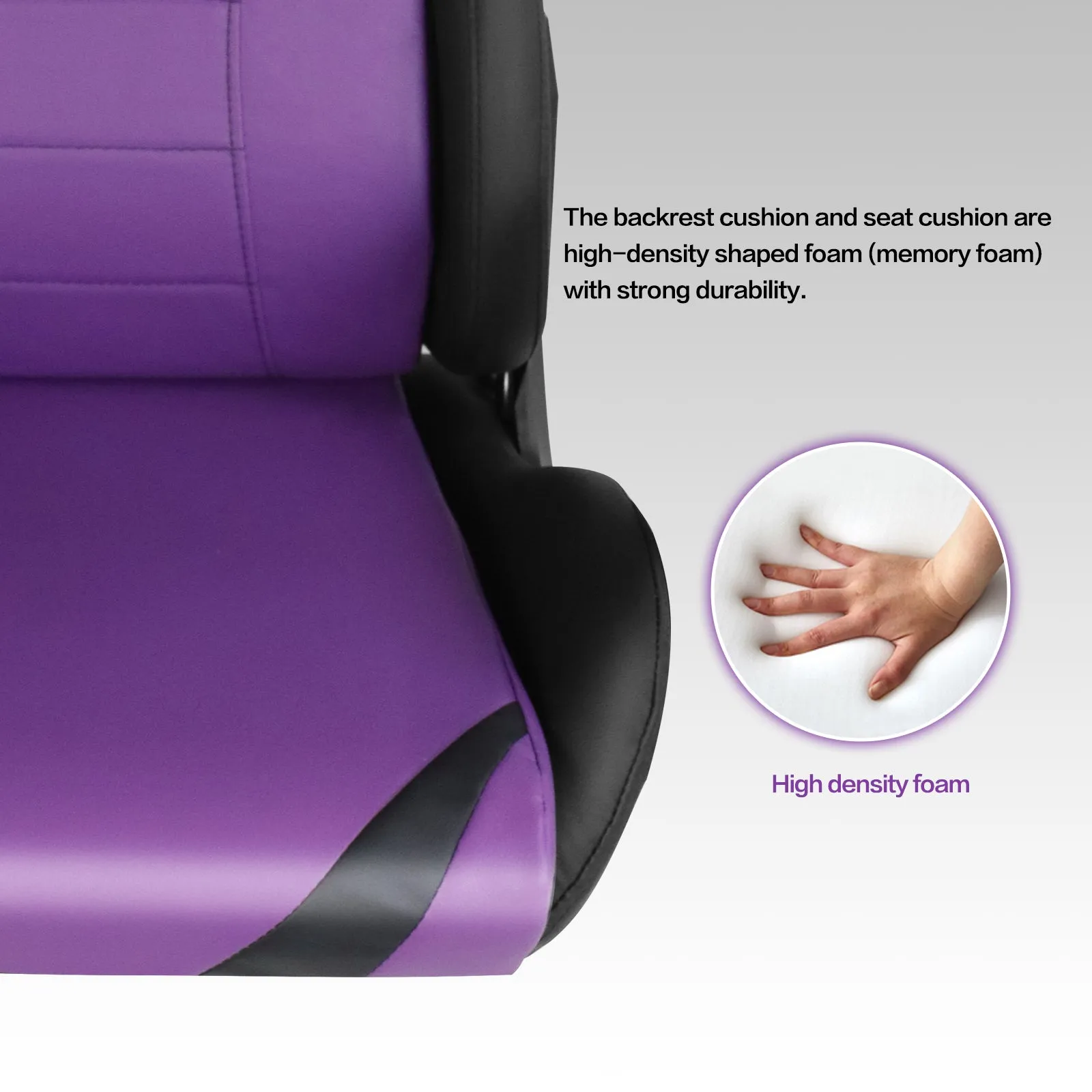 Ergonomic Gaming Chairs for Adults with High-Density Memory Foam | Swivel Comfortable Office Chair, Big and Tall Video Game Chair, High Back Computer Chair for Home, Office