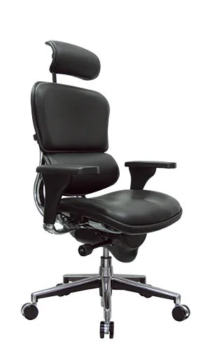 Eurotech Ergo High-Back Manager's Chair with Leather Seat