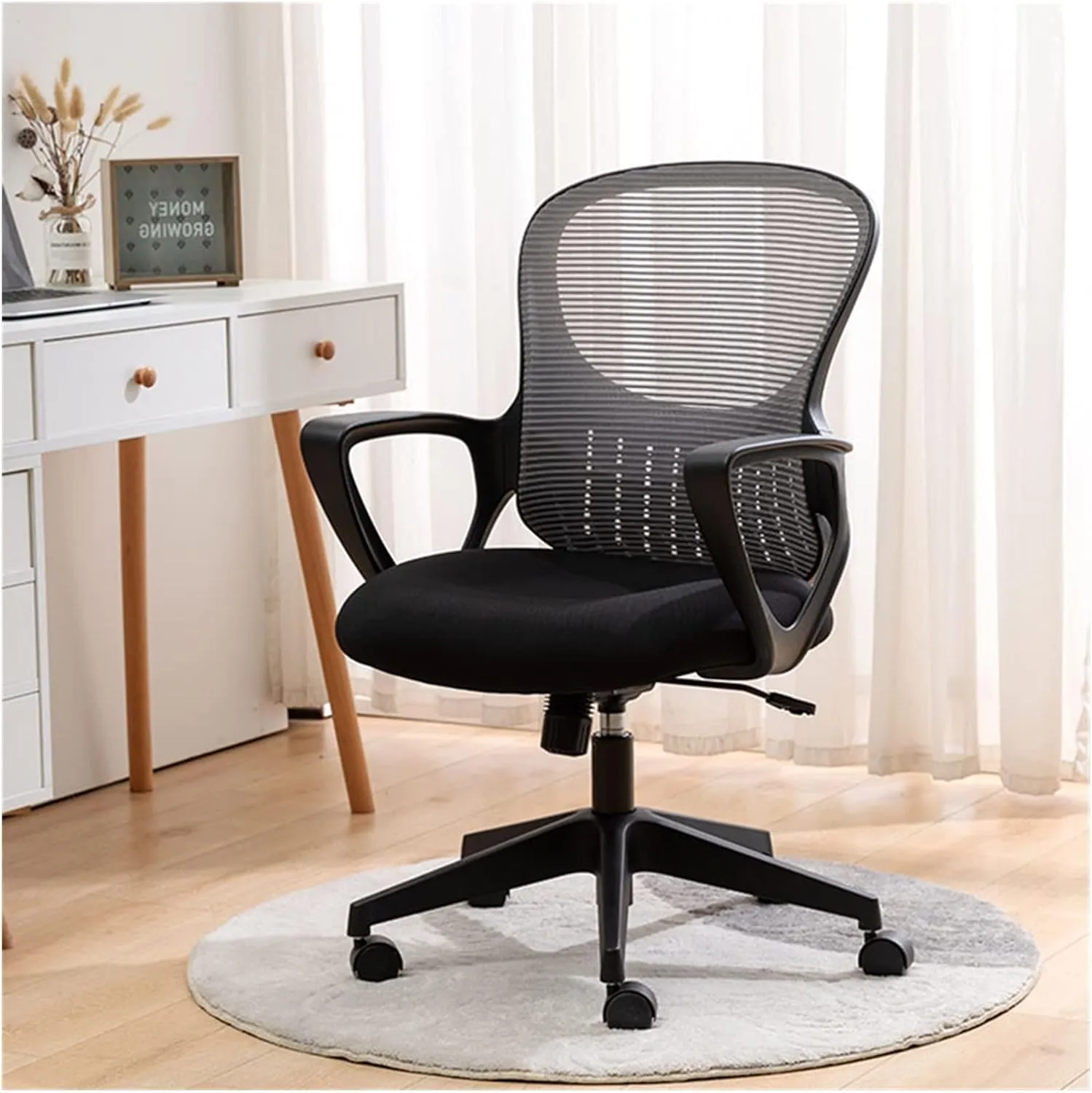 Executive Desk Chair Office Chair Ergonomic Desk Chair Mesh PC Chair Lumbar Support Modern Executive Adjustable Stool Rolling Swivel Chair with Armrests Office Chair (Color : C)