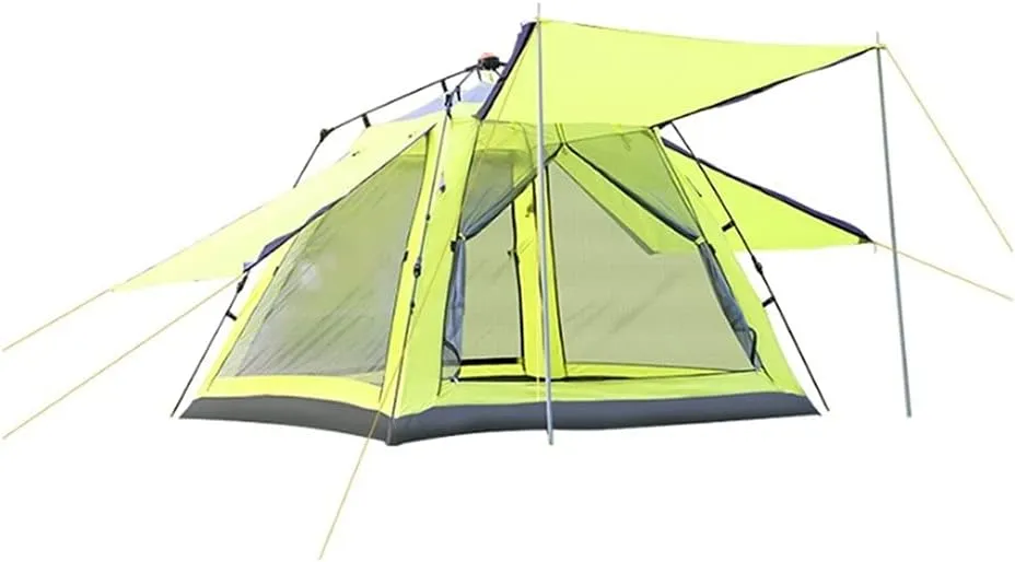 Family Tent Camping Tent 2-Door Instant Tents Windproof 4-Season Freestanding 16-Person for Backpacking 460 360 210Cm Outdoor Tent