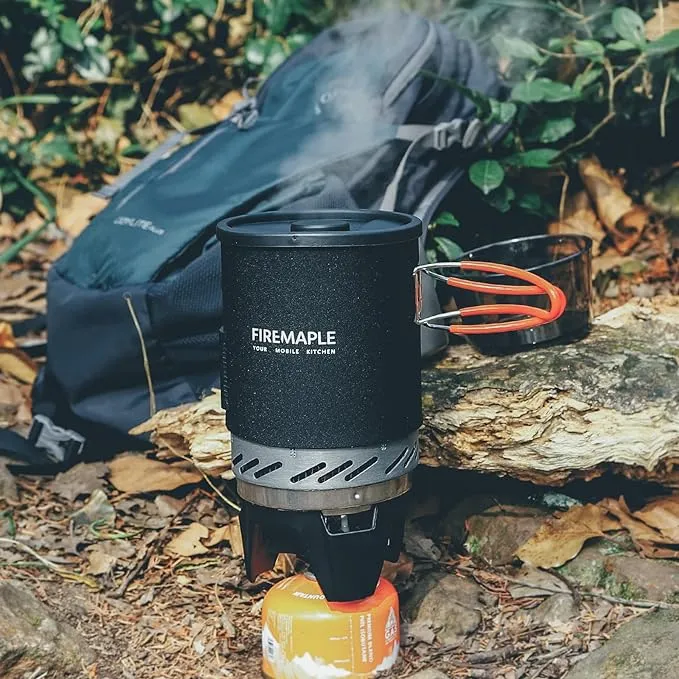 Fire-Maple "Fixed Star 1" Backpacking and Camping Stove System | Outdoor Propane Cooking Gear | Portable Pot/Jet Burner Set | Ideal for Hiking, Trekking, Fishing, Hunting Trips and Emergency Use