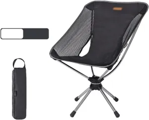 Fishing Chair Portable Ultralight Folding Moon Chair Aluminium Alloy Foldable Stool Swivel Chair. (Color : Black, Size : 71 40 50cm) (Beige 714050cm)