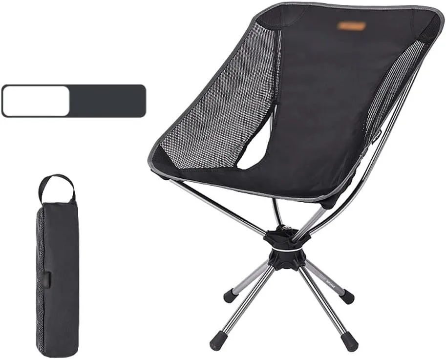 Fishing Chair Portable Ultralight Folding Moon Chair Aluminium Alloy Foldable Stool Swivel Chair. (Color : Black, Size : 71 40 50cm) (Beige 714050cm)