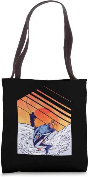 Fishing fishing rod fishing pole fishing Tote Bag