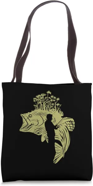Fishing fishing rod fishing pole fishingkayak fly fishing Tote Bag