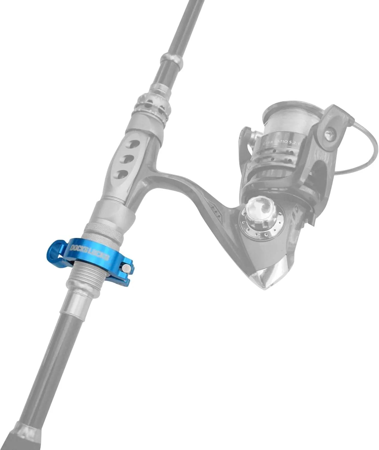Fishing Rod & Reel Lock, Fishing Pole Lock for Storage, Gear, Equipment, Accessories, Rod Holder, Truck Bed, Car Rack, Piers, Boats and Marinas