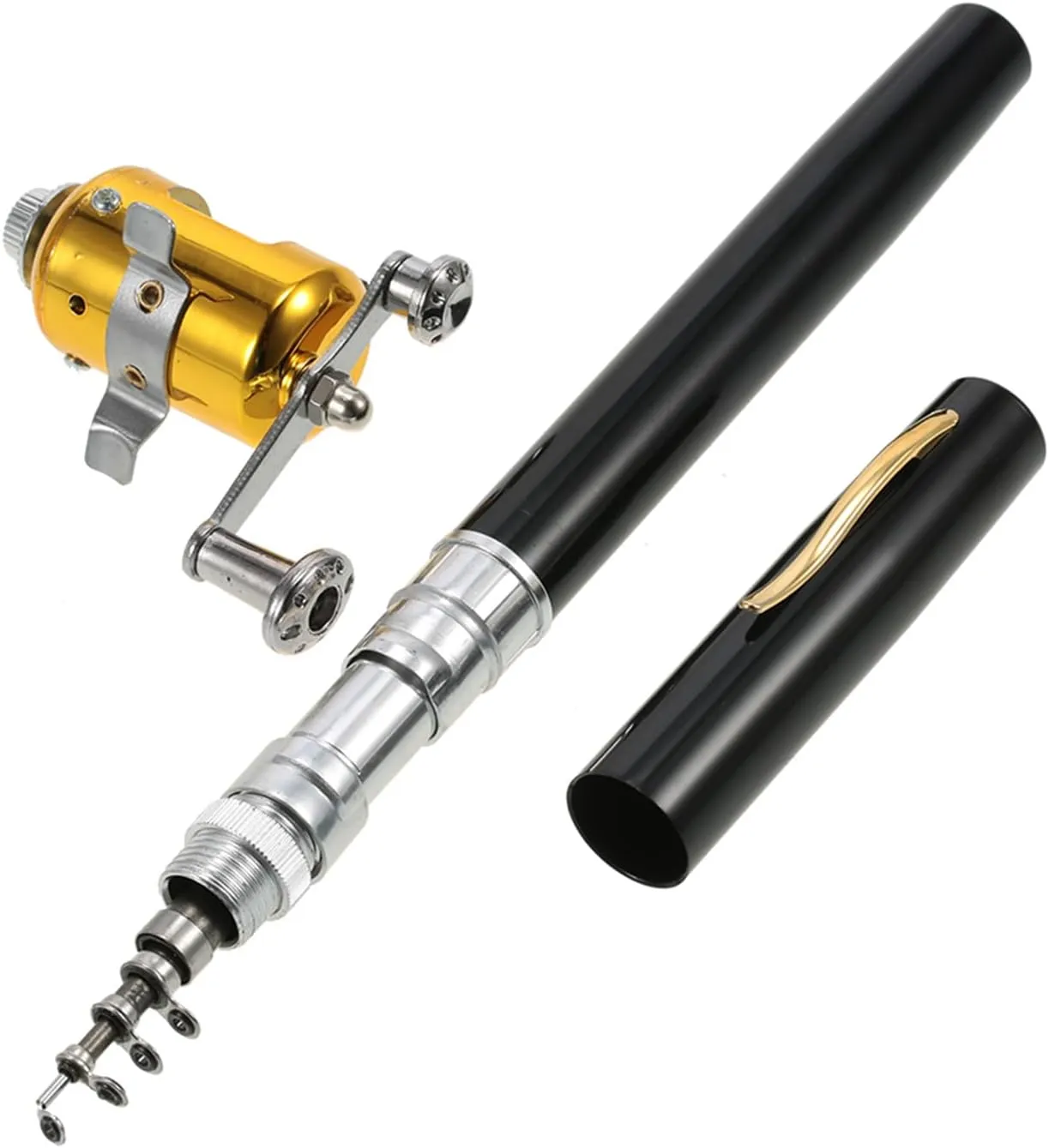 Fishing Rod, Telescopic Fishing Rod Telescoping Fishing Rods Fishing Pole with Carrier Bag Fishing Gear for Beginner Adults