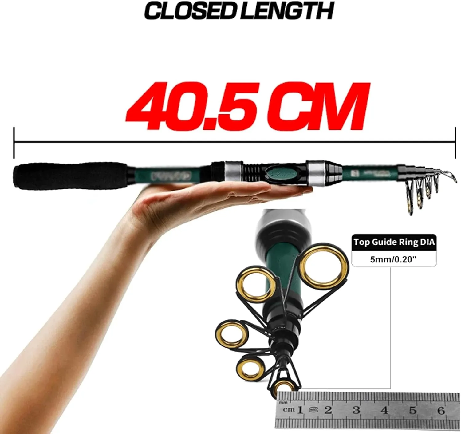 Fishing Rods 1.8M Fishing Rod Tackle Spinning Fishing Rods 5g-20g Carp Telescopic Sea Pole Bait Test Sea Fishing Rod Fishing Accessories