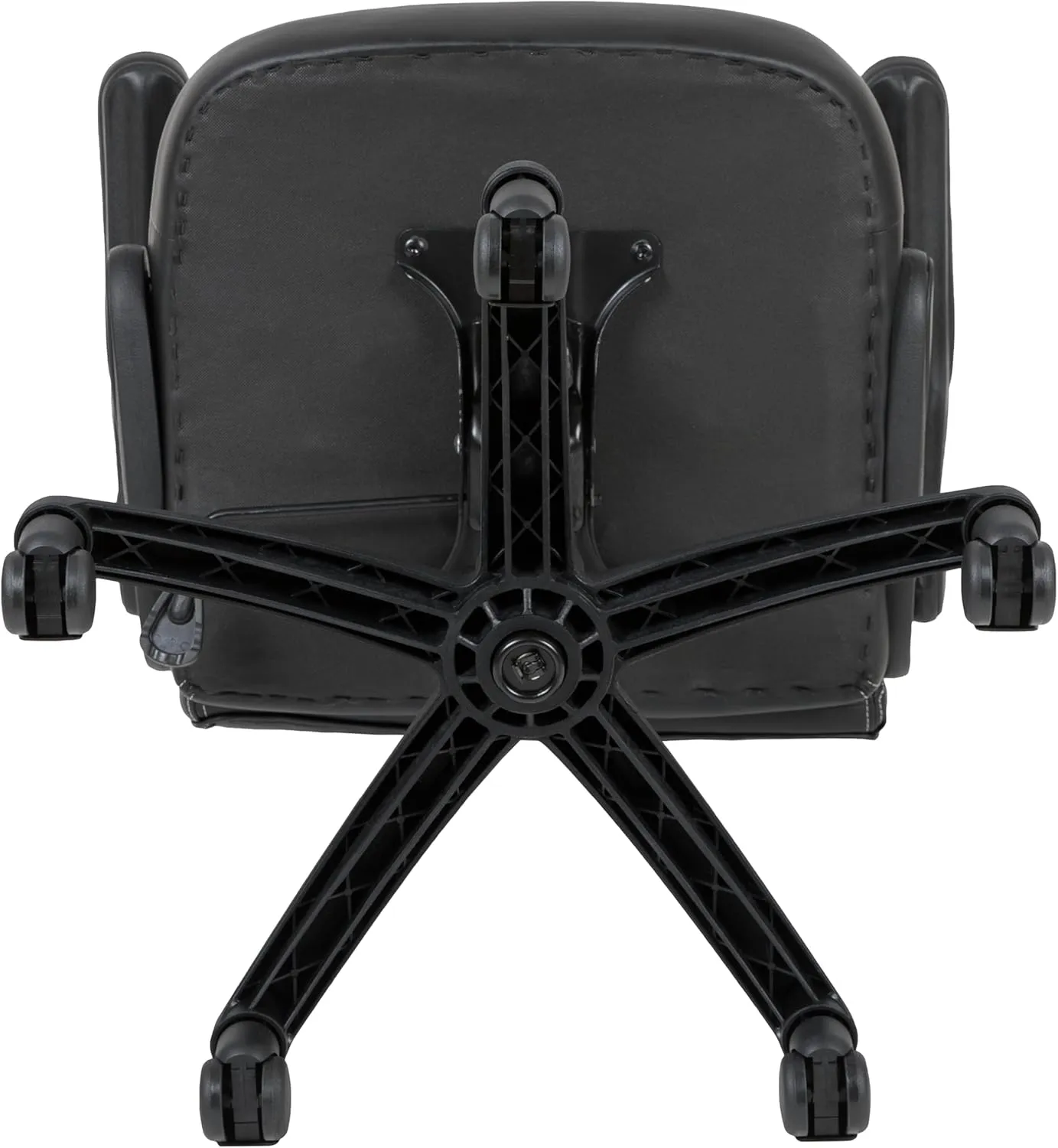 Flash Furniture X10 High-Back LeatherSoft Racing Style Gaming Chair with Flip-Up Arms, Ergonomic Padded Swivel Computer Chair, White/Black