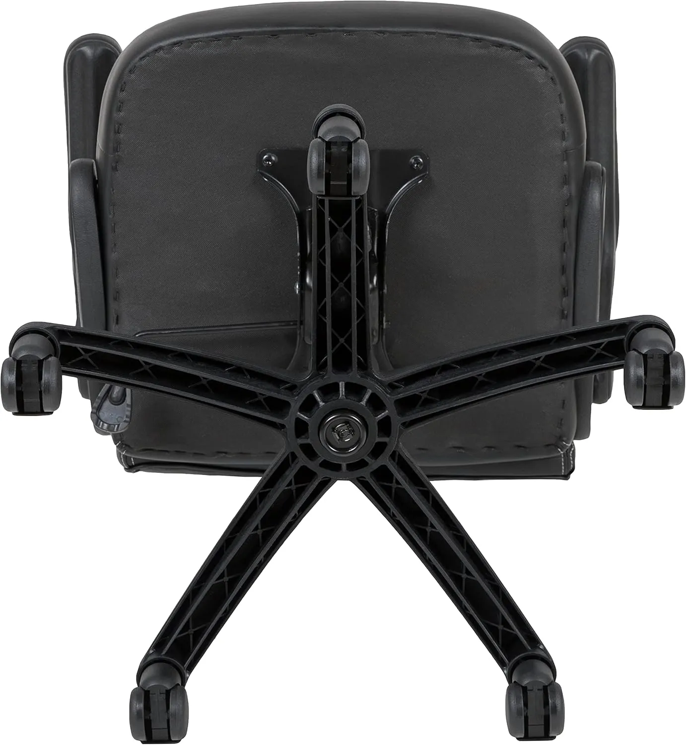 Flash Furniture X10 High-Back LeatherSoft Racing Style Gaming Chair with Flip-Up Arms, Ergonomic Padded Swivel Computer Chair, White/Black