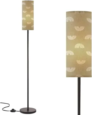 Floor Lamp for Living Room Seamless Cute Boho Rainbows Modern Standing Lamp Remote Control Dimmable Pole Lamp Corner Tall Lamp for Office Bedroom Reading