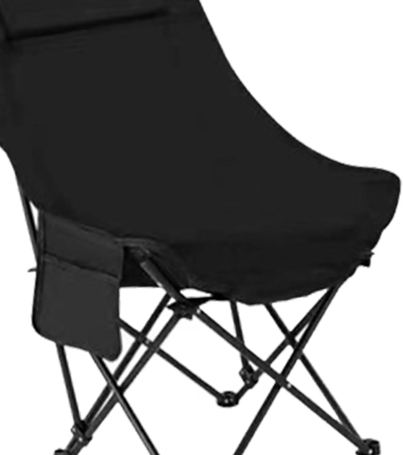 Folding Chair Camping Gear Tear Resistant Easy to Store Lightweight Sturdy Fishing Stool Seat for Household Hiking Outdoor