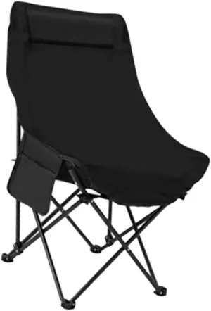 Folding Chair Camping Gear Tear Resistant Easy to Store Lightweight Sturdy Fishing Stool Seat for Household Hiking Outdoor