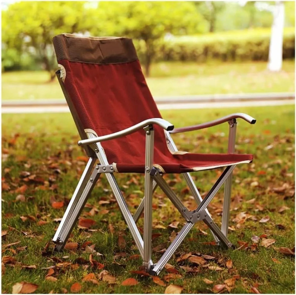 Folding Chairs Outdoor Outdoor Chair Portable Folding Chairs for Relax Camping Fishing Backrest Stool Aluminum Alloy Leisure Beach Chair Hiking Lawn Beach