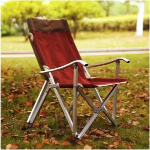 Folding Chairs Outdoor Outdoor Chair Portable Folding Chairs for Relax Camping Fishing Backrest Stool Aluminum Alloy Leisure Beach Chair Hiking Lawn Beach