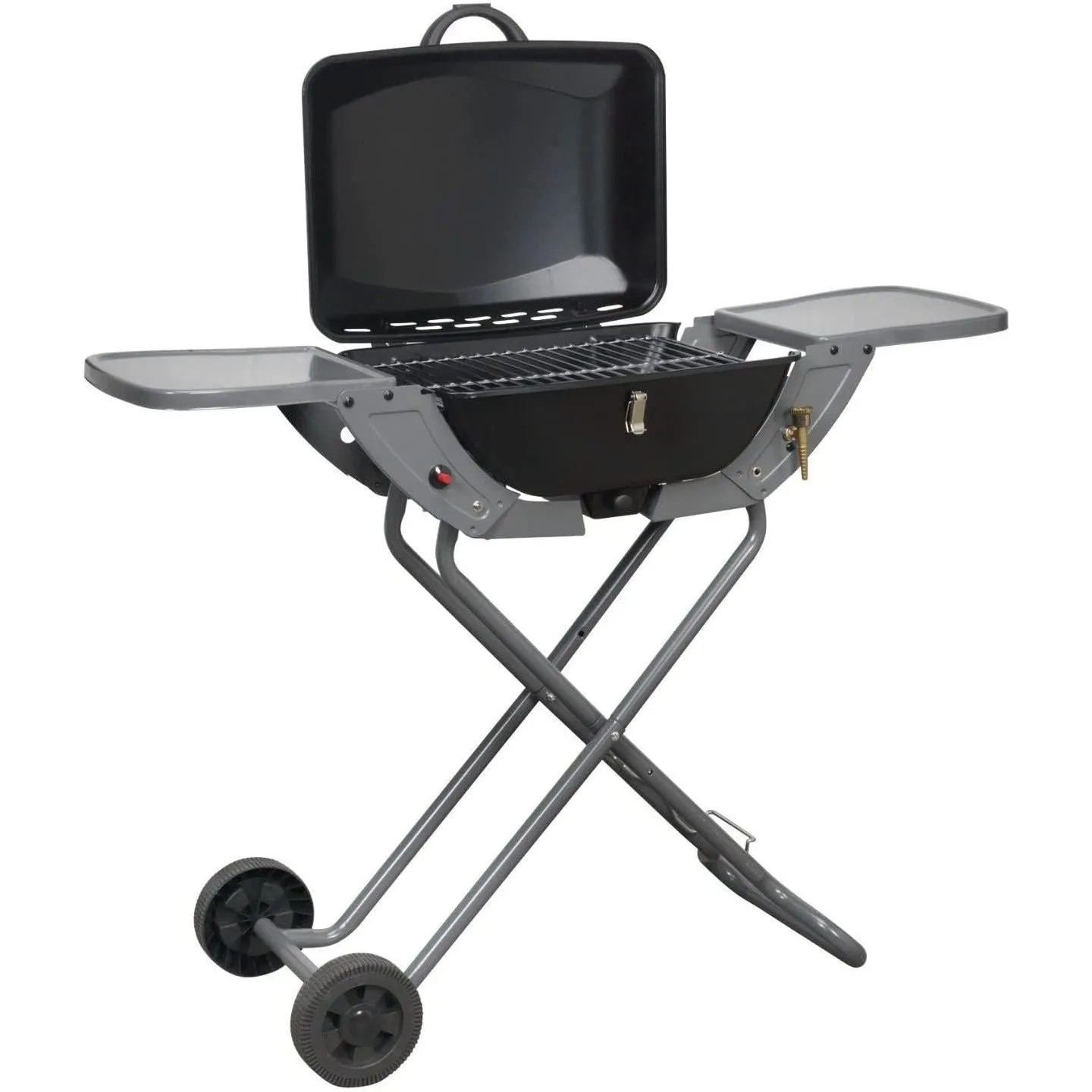 Folding Gas Barbecue Combo Bbq Trolley Portable Camping Table Top Stove V739