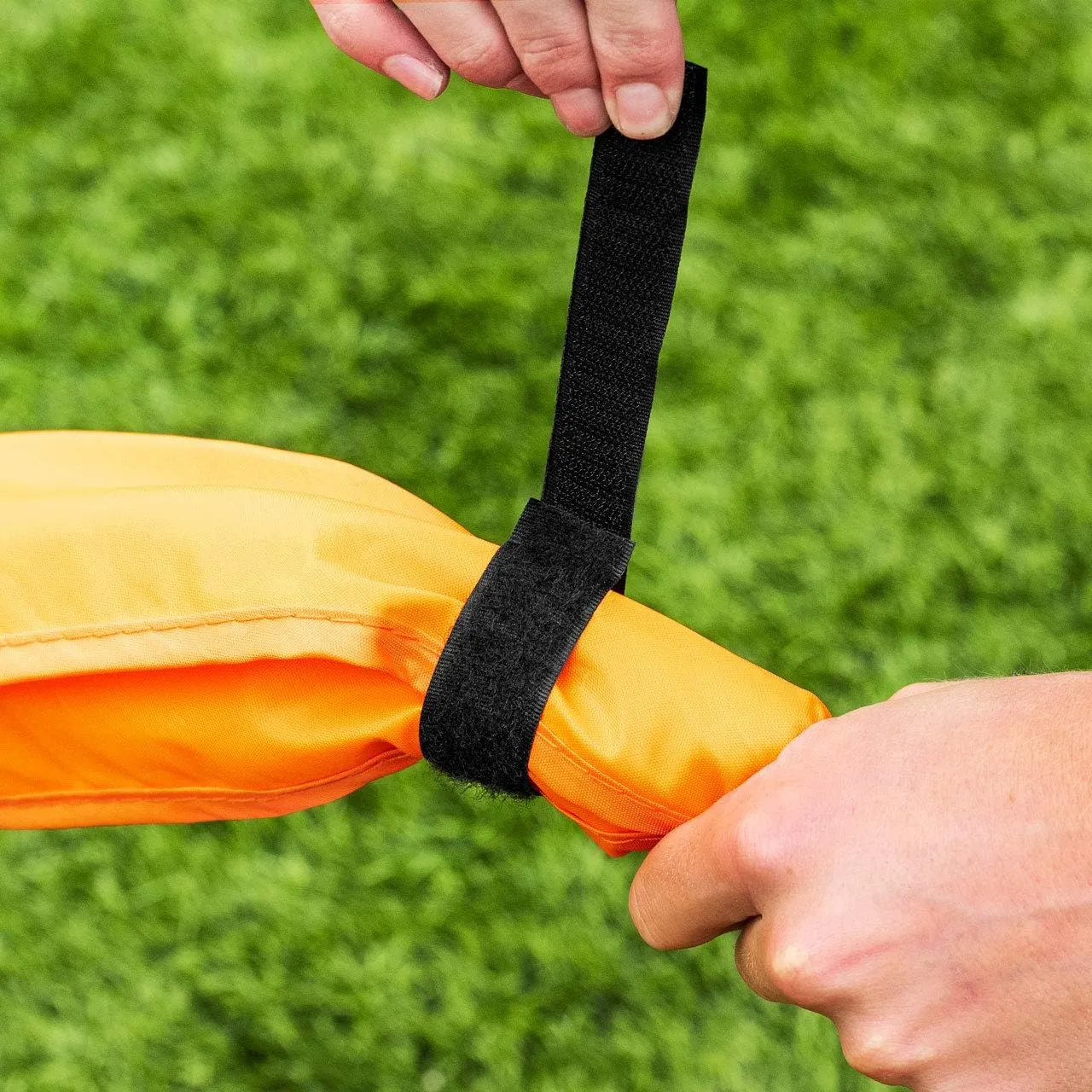 FORZA Portable Lacrosse Crease | Quick-Setup 9.9ft (3m) & 19.7ft (6m) Lacrosse Goal Crease with Fiberglass Pole – Includes Carry Bag – Ideal for Practice & Game Use