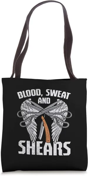 Funny Hairdresser gifts - Hairstylis Blood Sweat And Shears Tote Bag
