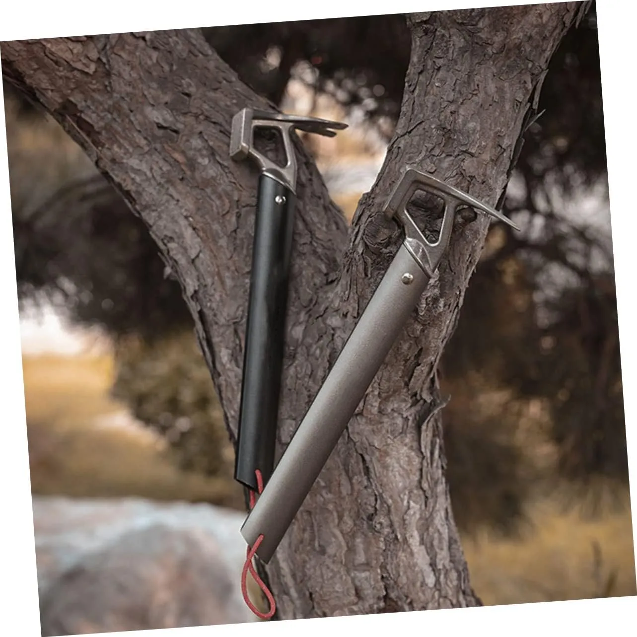 Gadpiparty Outdoor Tent Stake Hammer Lightweight Aluminum Handle Multi-functional Camping Tool for Driving Stakes Peg Removal Digging for Tents Tarps Backpacking