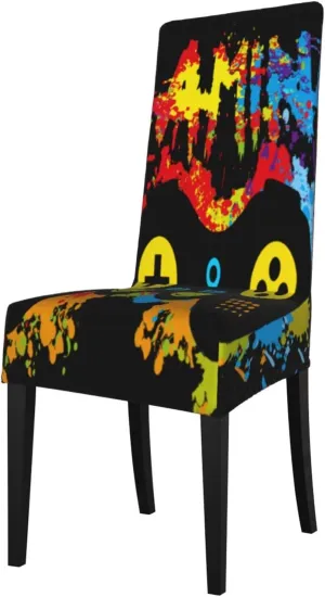 Gaming Lunch Bag Dining Chair Cover Removable Seat Cover Protection Chair Stretch Protective Cover for Restaurant Hotel Party Wedding Seat Cover