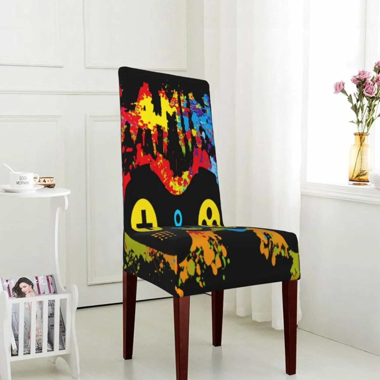 Gaming Lunch Bag Dining Chair Cover Removable Seat Cover Protection Chair Stretch Protective Cover for Restaurant Hotel Party Wedding Seat Cover