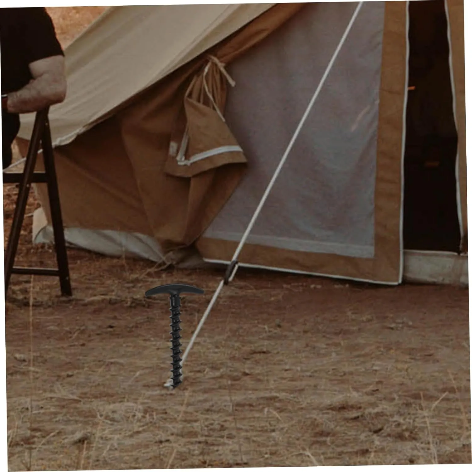 GANAZONO 3sets Tent Pegs for Heavy Duty Stakes Mallet Bulk Pack for Camping and Canopy 10pcs*3