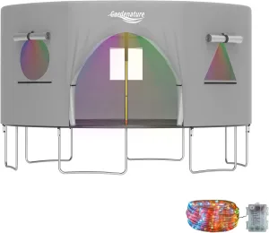 Gardenature Tent for Trampoline(Tent Only) Fits for 14FT Frame 6 Straight Poles Round Trampoline Accessories