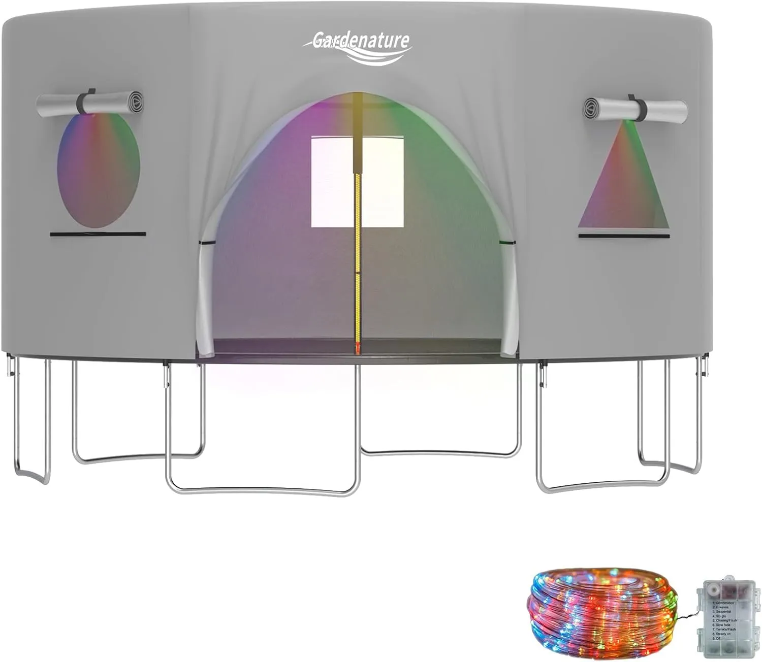 Gardenature Tent for Trampoline(Tent Only) Fits for 14FT Frame 6 Straight Poles Round Trampoline Accessories