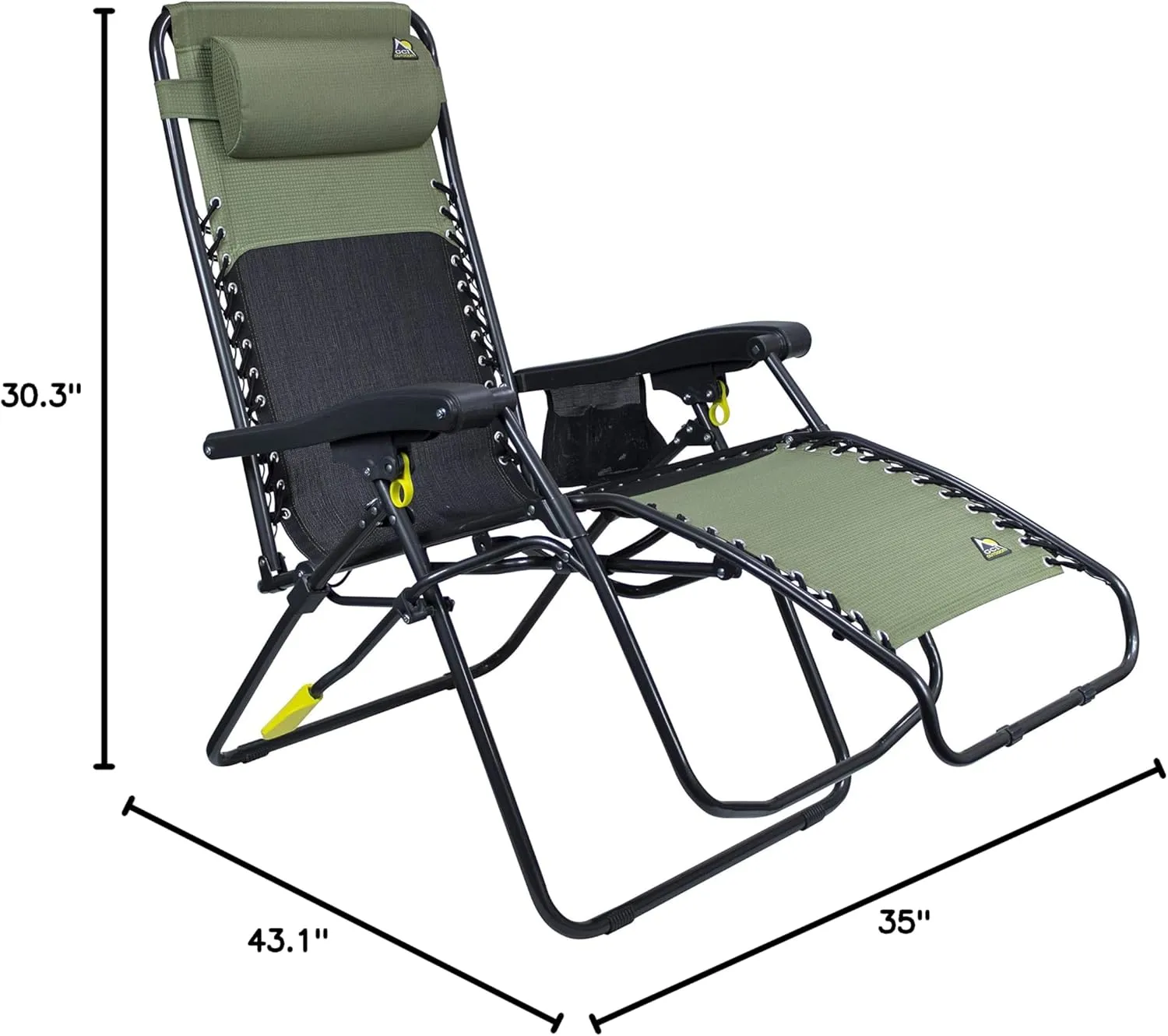 GCI Outdoor FreeForm Zero Gravity Chair, Loden Green
