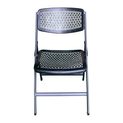 Genesis Folding Chair Black 48 cm x 56 cm x 82 cm / 18 inch x 22 Inch x 32 Inch - 395738