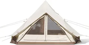 Glamping Yurt Tent Waterproof Family Tent with Removable Rainfly and Carry Bag Pyramid Tent for Family Camping & Hiking