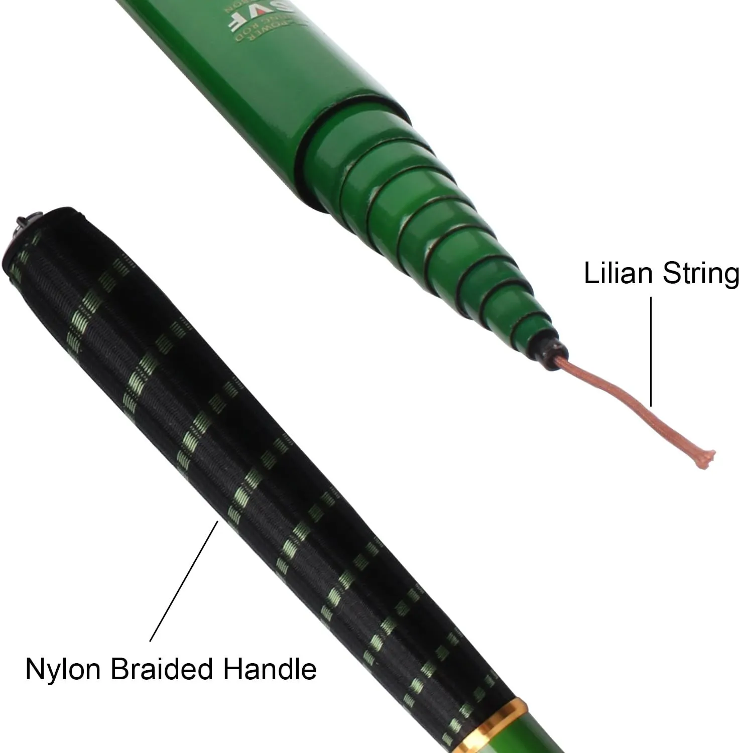 Goture//Telescopic Tenkara Fishing Rod//Ultralight Travel Fishing Rod,Portable Collapsible Bass Crappie Rod,1 Piece Carbon Fiber Inshore Stream Trout Pole 10 12 15 18 21 24 Free Tip Set(Top 3 Segment)