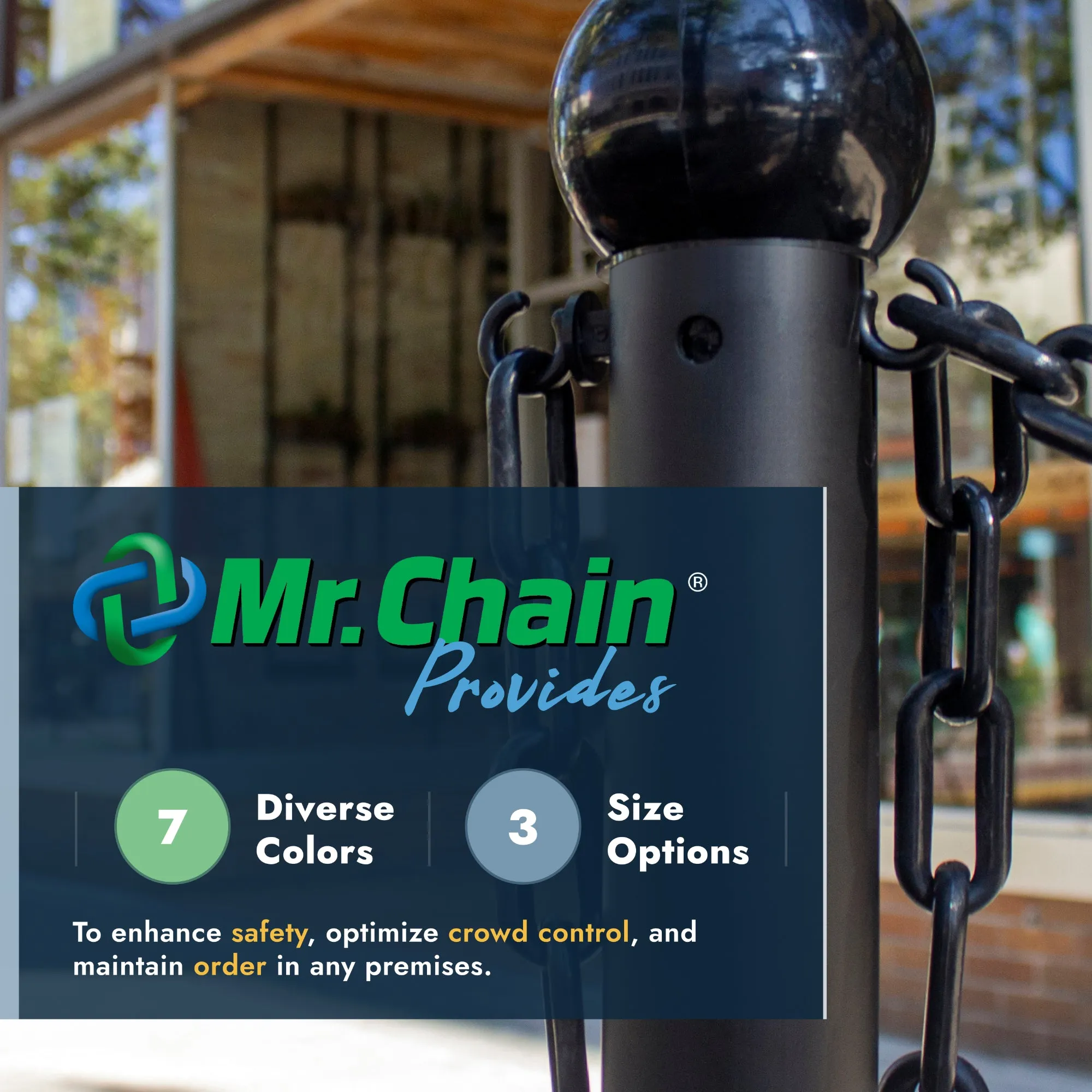 Ground Pole Kits with Plastic Chain