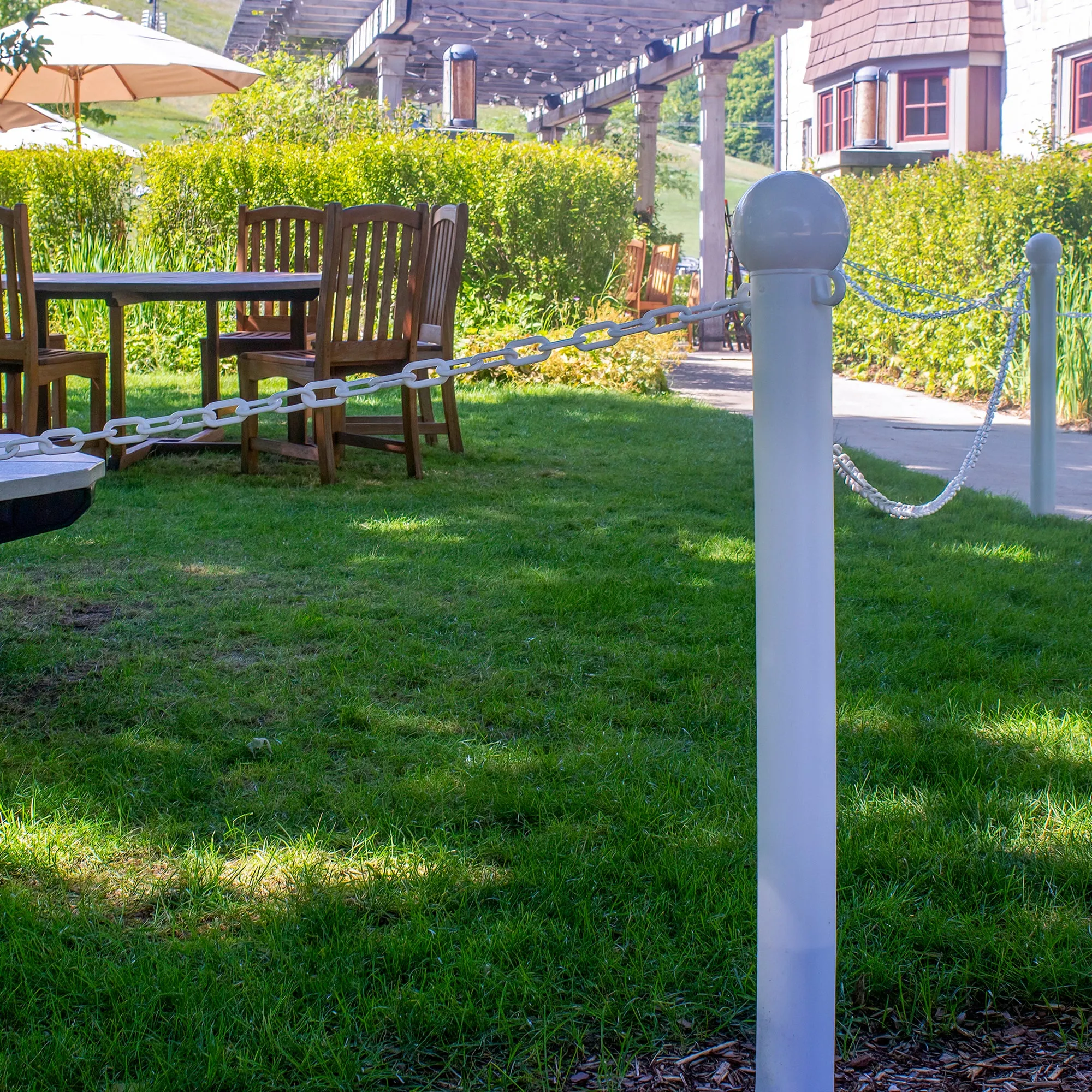 Ground Pole Kits with Plastic Chain