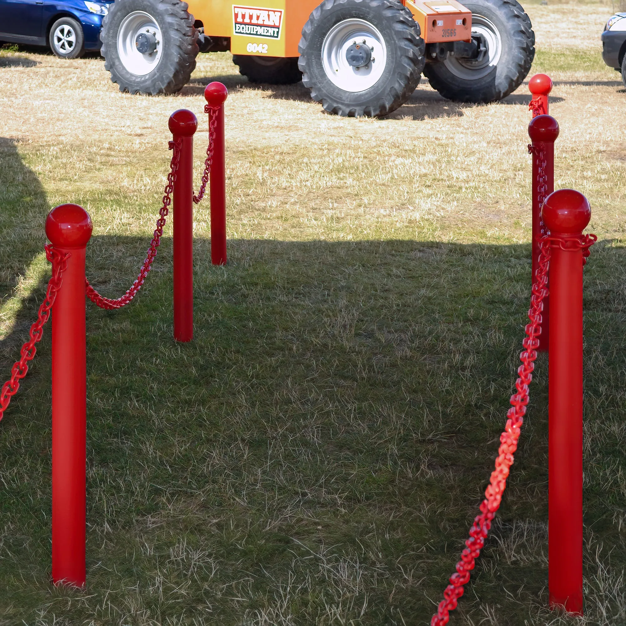 Ground Pole Kits with Plastic Chain