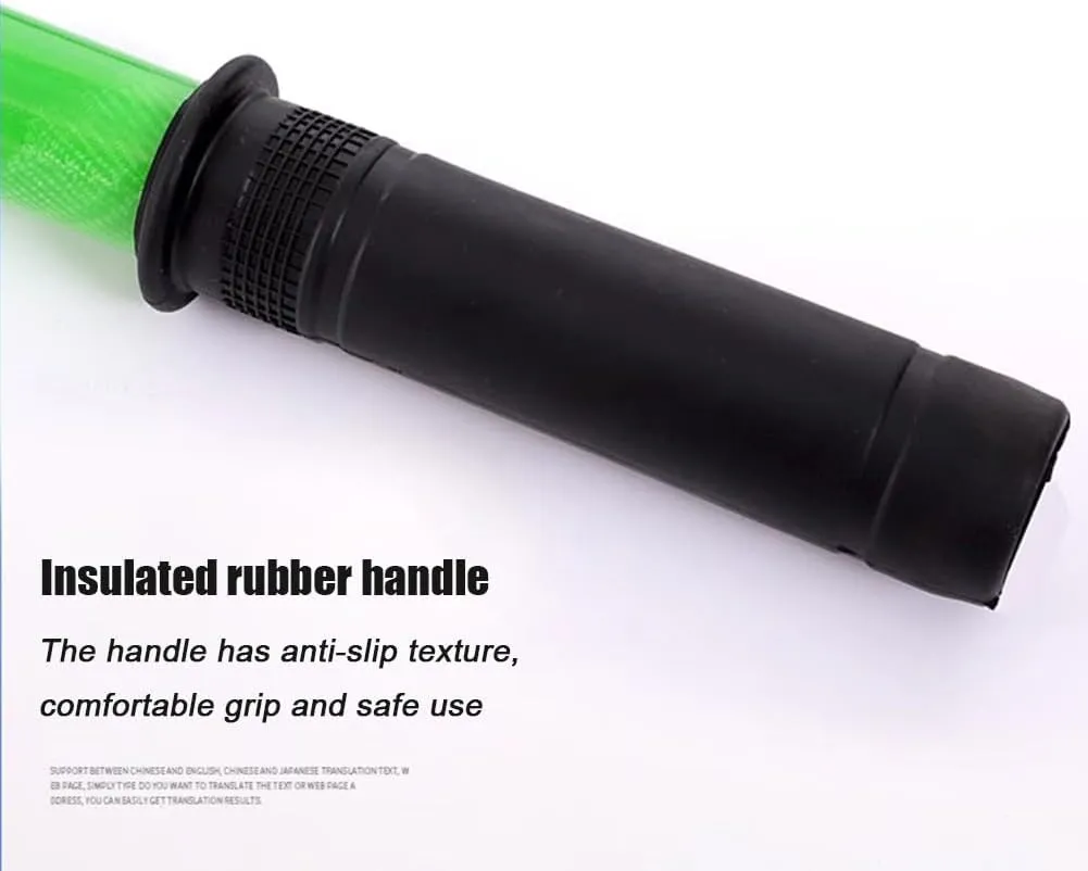 GZHERVICES 18 Inch Opening High Voltage Insulated Rescue Hook - Fiberglass Telescopic Hotstick with Storage Bag, Anti-Electrocution Tool for Electricians, Linemen & Firefighters(Green,3m/9.9ft)
