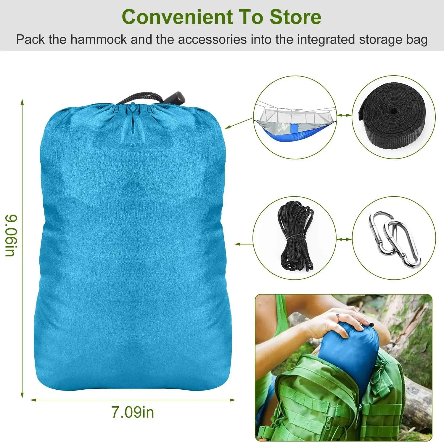 Hammock with Mosquito Net Lightweight Jungle Hammock for Trekking, Backpacking, Nylon Travel Hammock with Mosquito for Travel, Garden, Hiking, Survival (Color : D)
