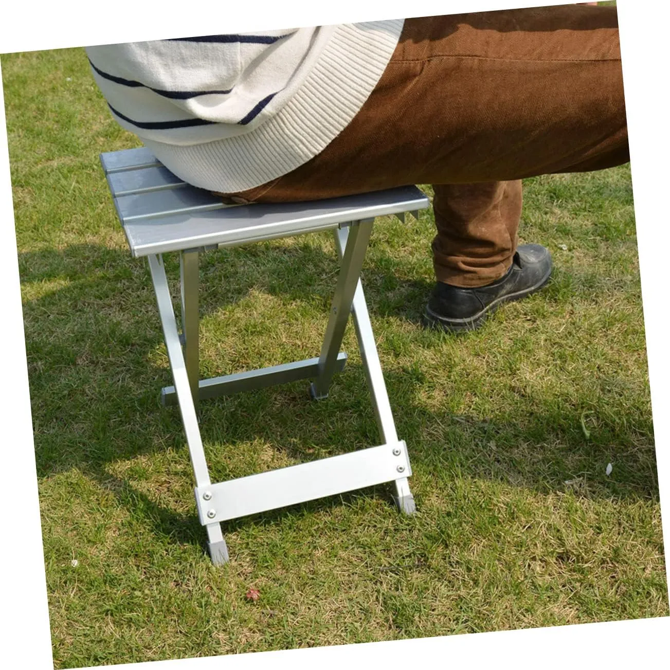 HANABASS Fishing Chair Picnic Chair Aluminum Alloy Lightweight Portable Foldable Outdoor