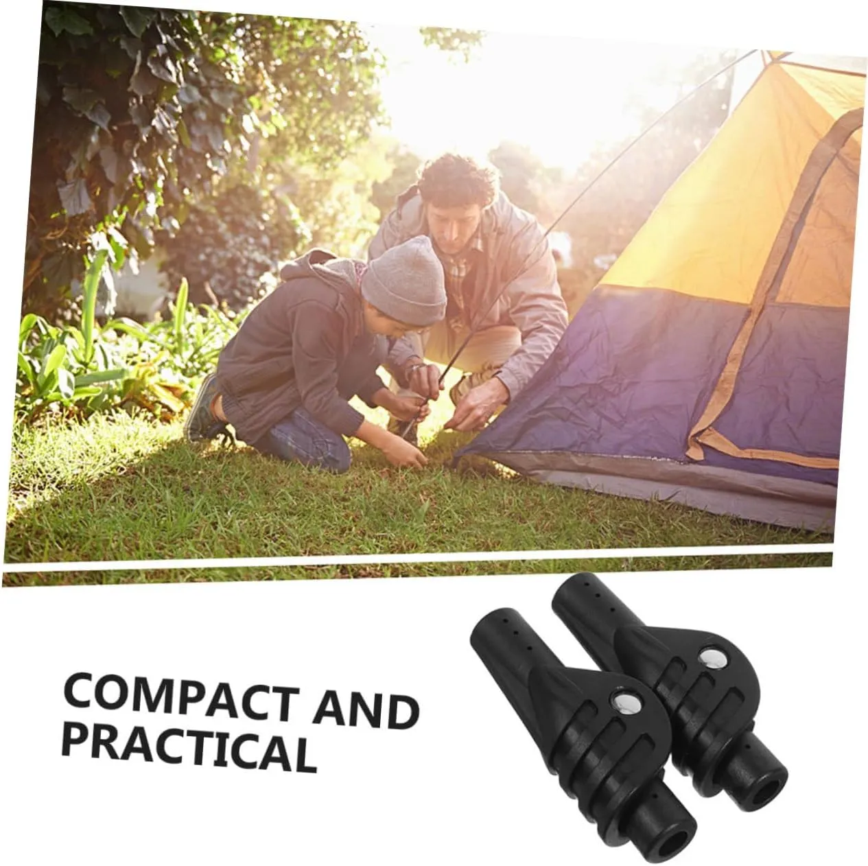 HANABASS Tent Support Rod Connectors Tent Support Pole Joints Outdoor Tent Support Connectors