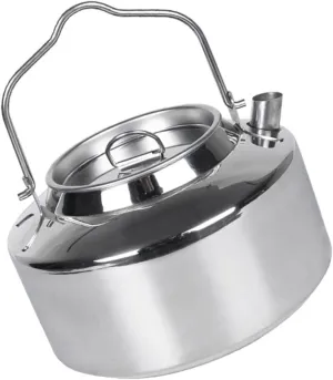 Happyyami Outdoor Tea Kettle Portable Water Pot Camping Accessory Stainless Steel Stovetop Convenient Tea Kettle Boil Water for Coffee