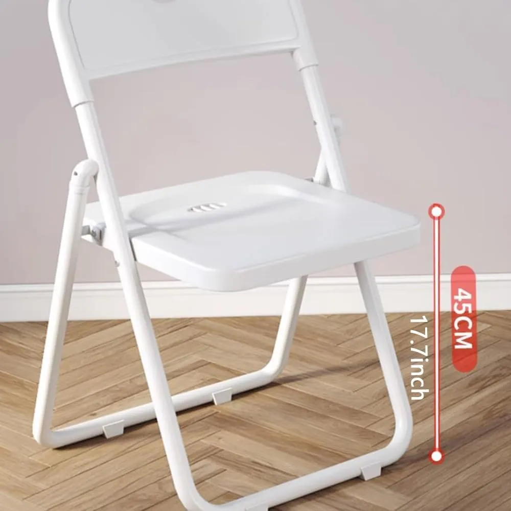HCZION Plastic Folding Chair Outdoor Stackable Chair Portable Dining Chairs Fold Up Party Chair Garage Folding Stool with Backrest Lightweight Camping Chair (Color : Green)